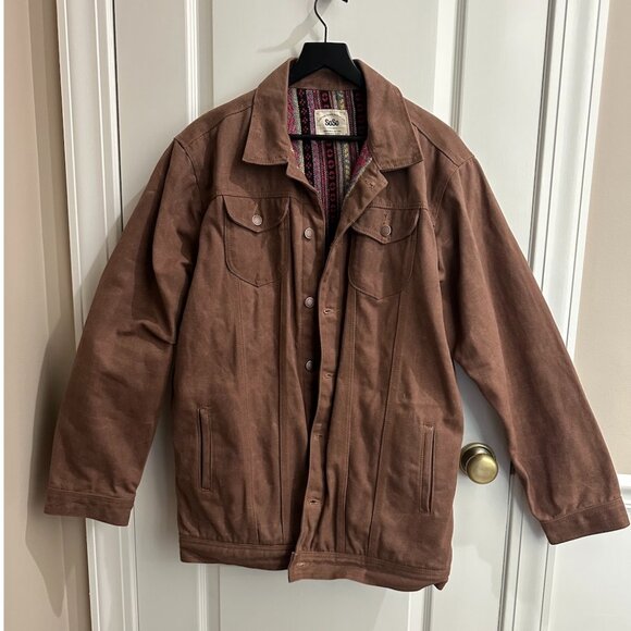 SOSO Brown Denim Jacket - Picture 1 of 8